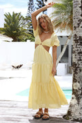 Sun Of The Sky Maxi Dress Yellow
